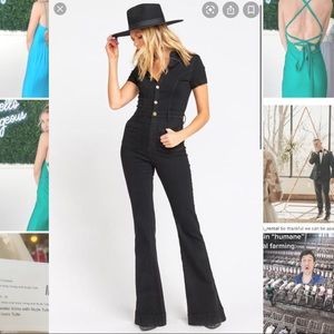 Show Me Your Mumu Everheart jumpsuit black coveralls
